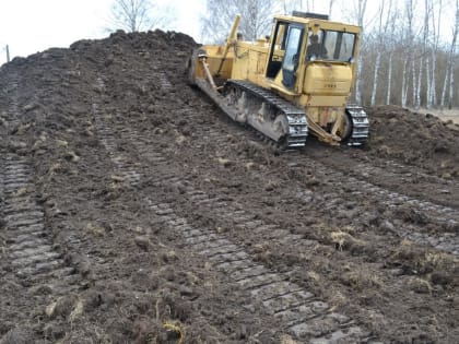 В Пителино начали строить спортплощадку