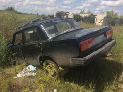 В Сапожке двое пьяных подростков попали в ДТП на угнанной «семерке» и сбежали