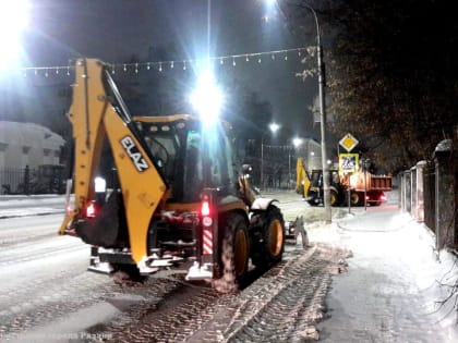 Уборка города продолжится ночью