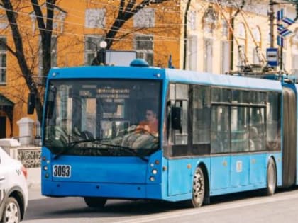 В Рязани изменили схему движения троллейбуса №16