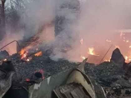 В Чучковском районе на месте пожара обнаружено тело неизвестного человека