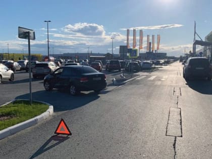 В Рязани Volkswagen Polo сбил мотоциклиста 15 лет