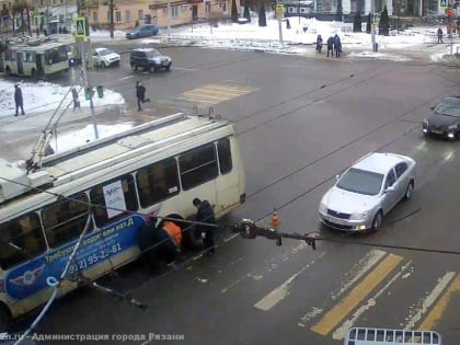 Рязанцев предупреждают об изменении схемы движения троллейбусов
