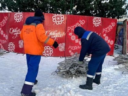 Новогодние елки в Рязани помогают украшать осуждённые