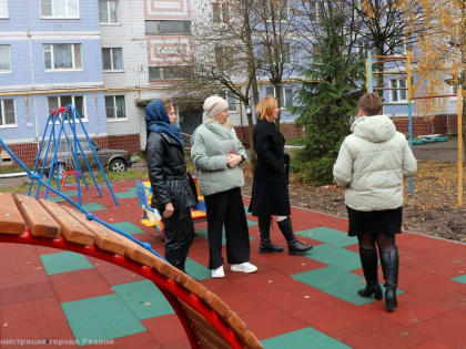 На улице Качевской прошла приемка реализованного проекта местных инициатив