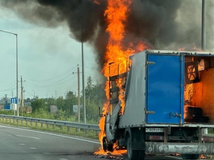 У Полян под Рязанью сгорела «Газель»