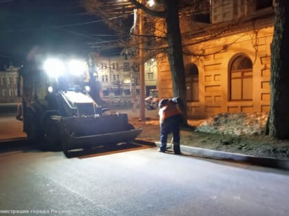 Ночью в Рязани на двух улицах будут чистить дороги