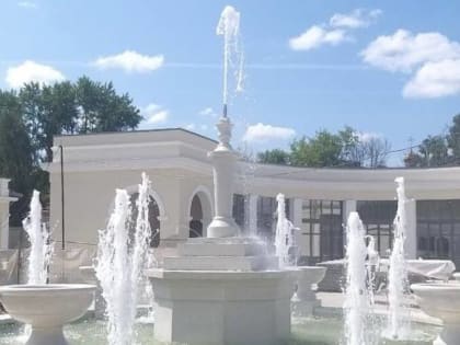 Технический запуск фонтана состоялся в Торговом городке Рязани