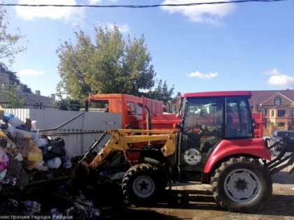 Коммунальные службы убрали свалку в поселке Мирный