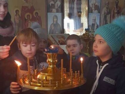 В Казанском храме с. Царево Ермишинского района состоялся открытый урок по предмету «Основы православной культуры».