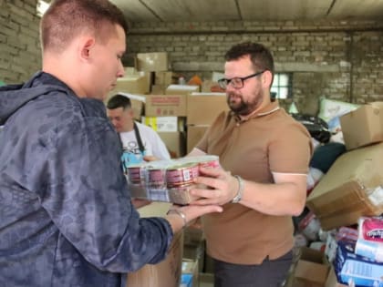 Конвой с гуманитарной помощью отправлен из Рязани в Белгородскую область