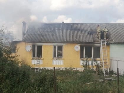 В Сасовском районе на пожаре погиб мужчина и пострадали двое детей