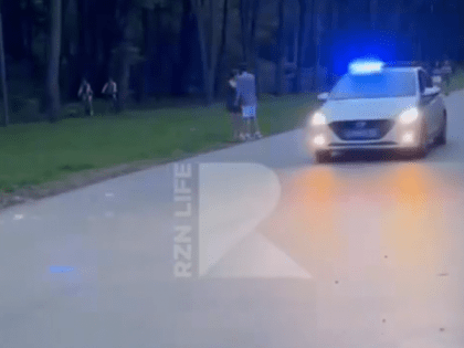 Жители Рязани засняли полицейскую погоню в Лесопарке