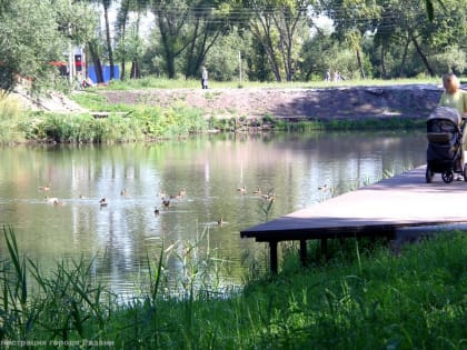 В Рязани благоустраивают территорию Черезовских прудов