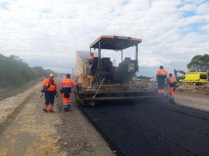 В Рязани укладывают асфальт на левой стороне Северной окружной дороги