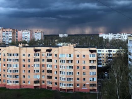 22 мая в Рязанской области ожидается гроза и до +25