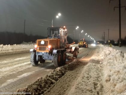 Спецтехника ночью выйдет на уборку дорог