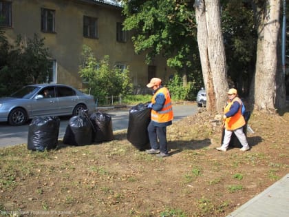 Дирекция благоустройства проводит уборку городских территорий