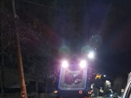 Ночью в городе работала спецтехника