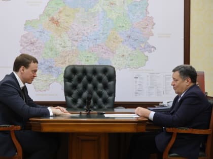 Состоялась рабочая встреча губернатора Павла Малкова и Председателя Комитета Госдумы РФ по бюджету и налогам Андрея Макарова