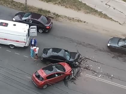 Момент ДТП на Касимовском шоссе в Рязани попал на видео