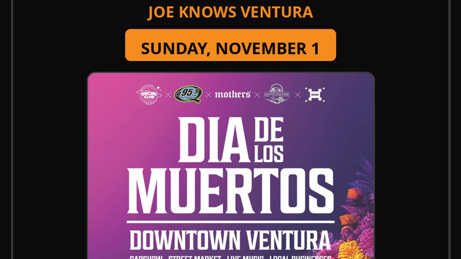 Día de los Muertos Takes Over Downtown Ventura Nov. 1