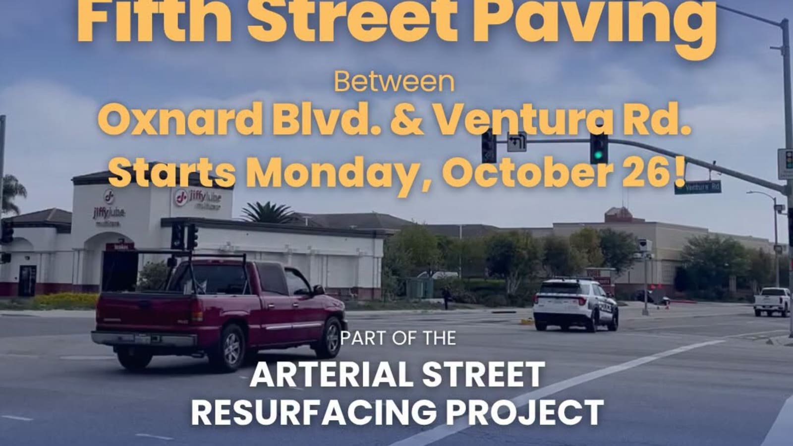 Fifth Street Paving Starts Monday in Oxnard