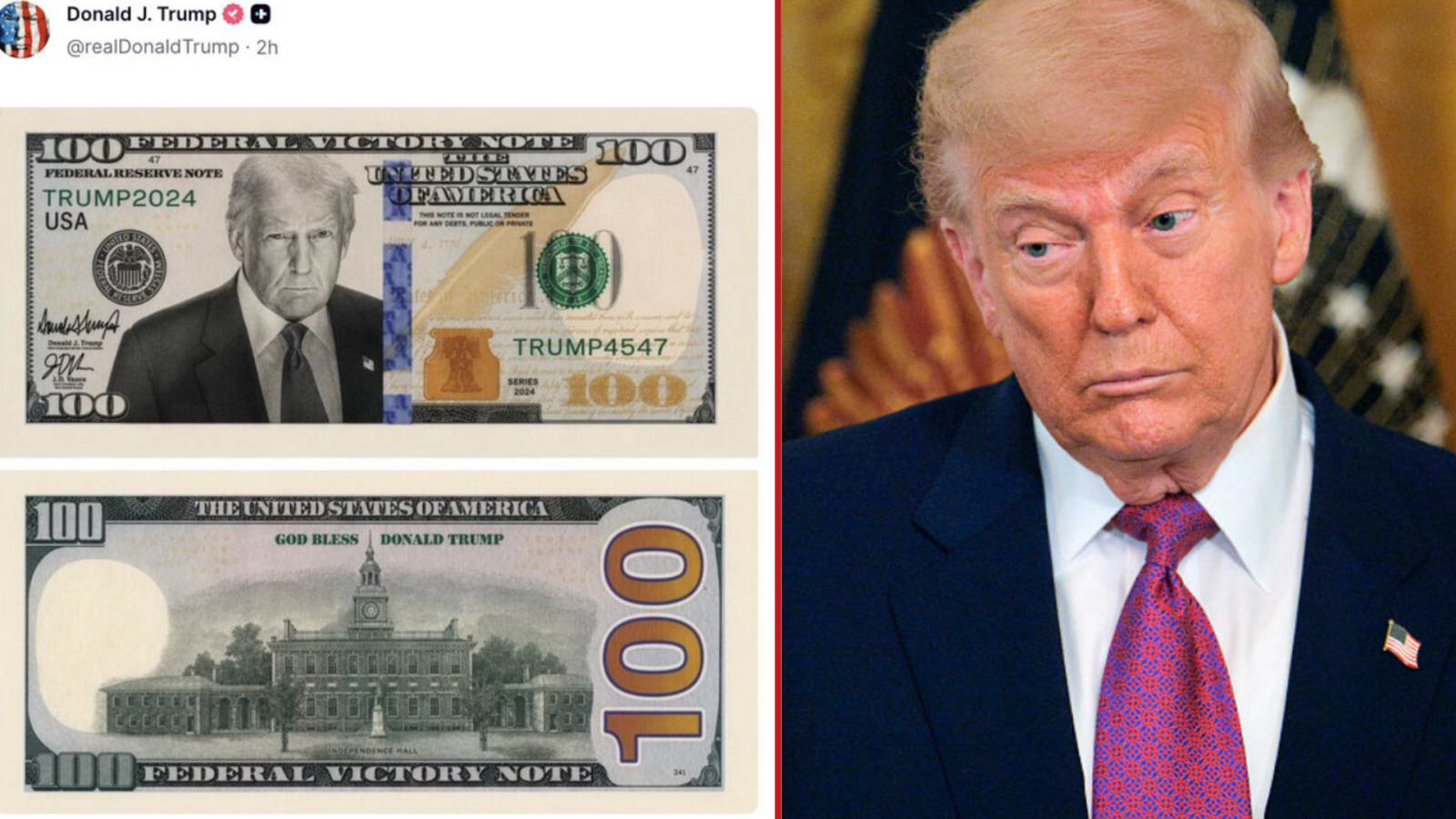 Trump’s Viral 'Victory Note' Mock-Up Sparks National Debate on Presidential Conduct