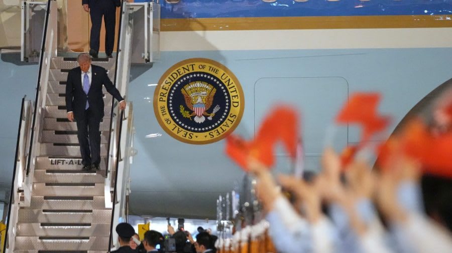 President Trump Touches Down in Beijing with Musk and Nvidia CEO for High-Stakes Summit