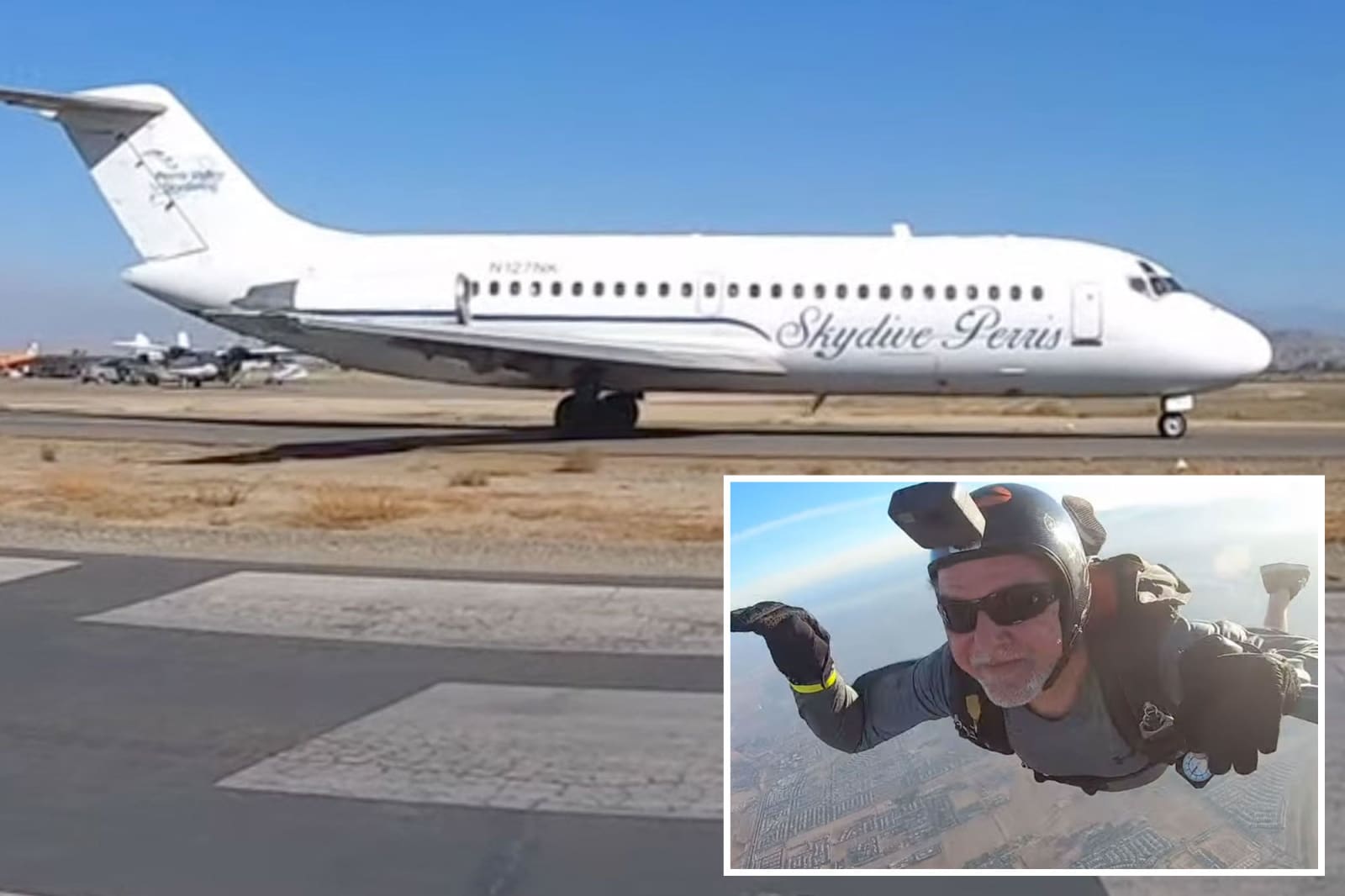 A skydiver's dream flight ended on a busy California freeway