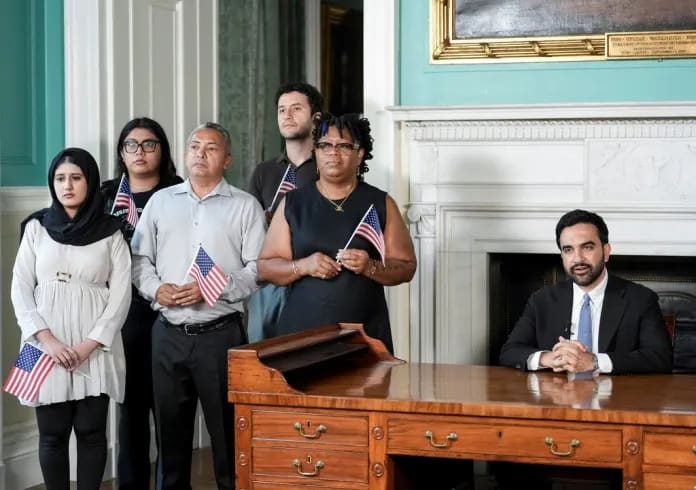 New York City Mayor Zohran Mamdani Delivers Striking America 250 Address From George Washington’s Desk