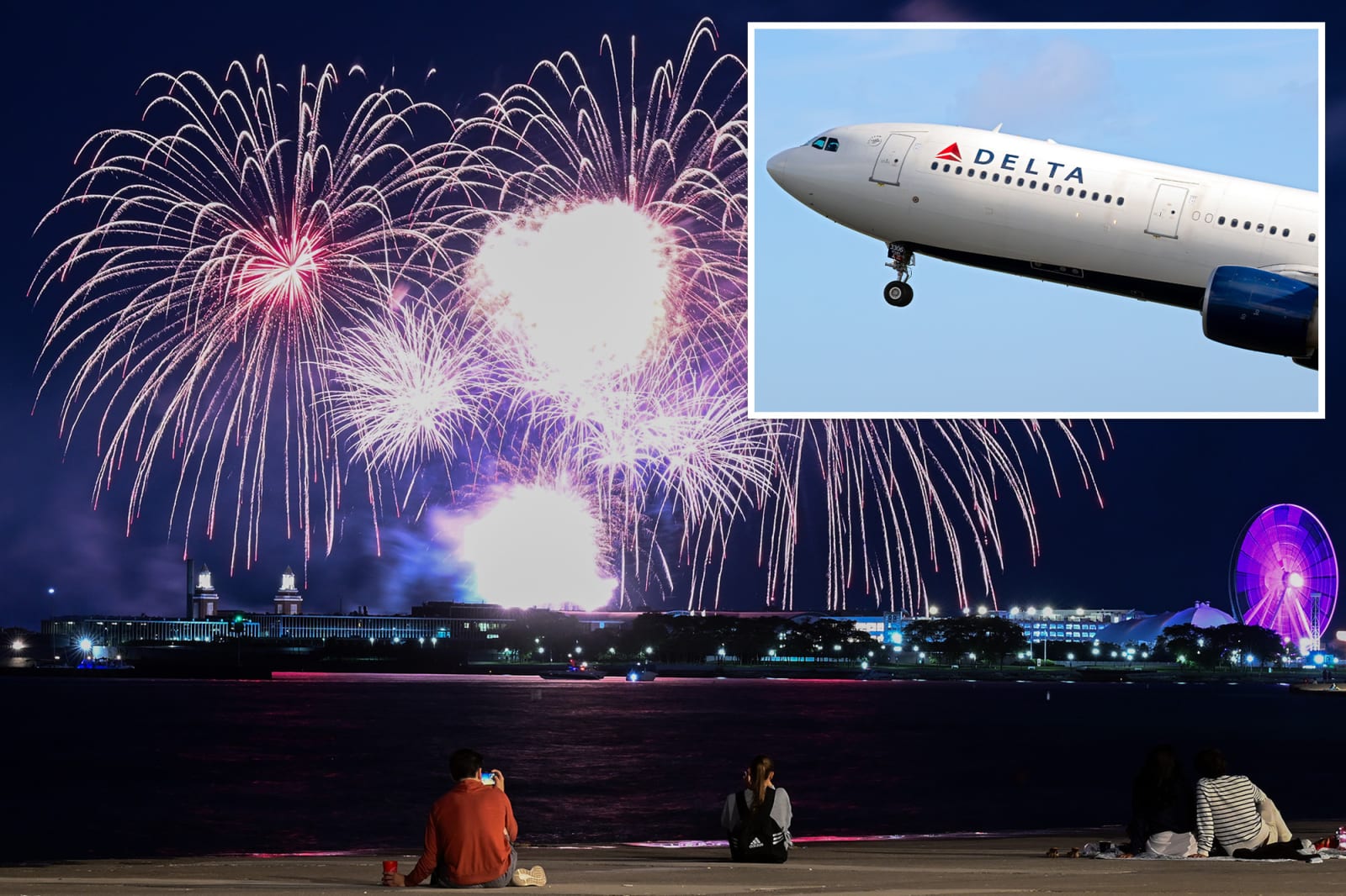 Delta Flight Struck by Firework Mortar During Chicago Landing