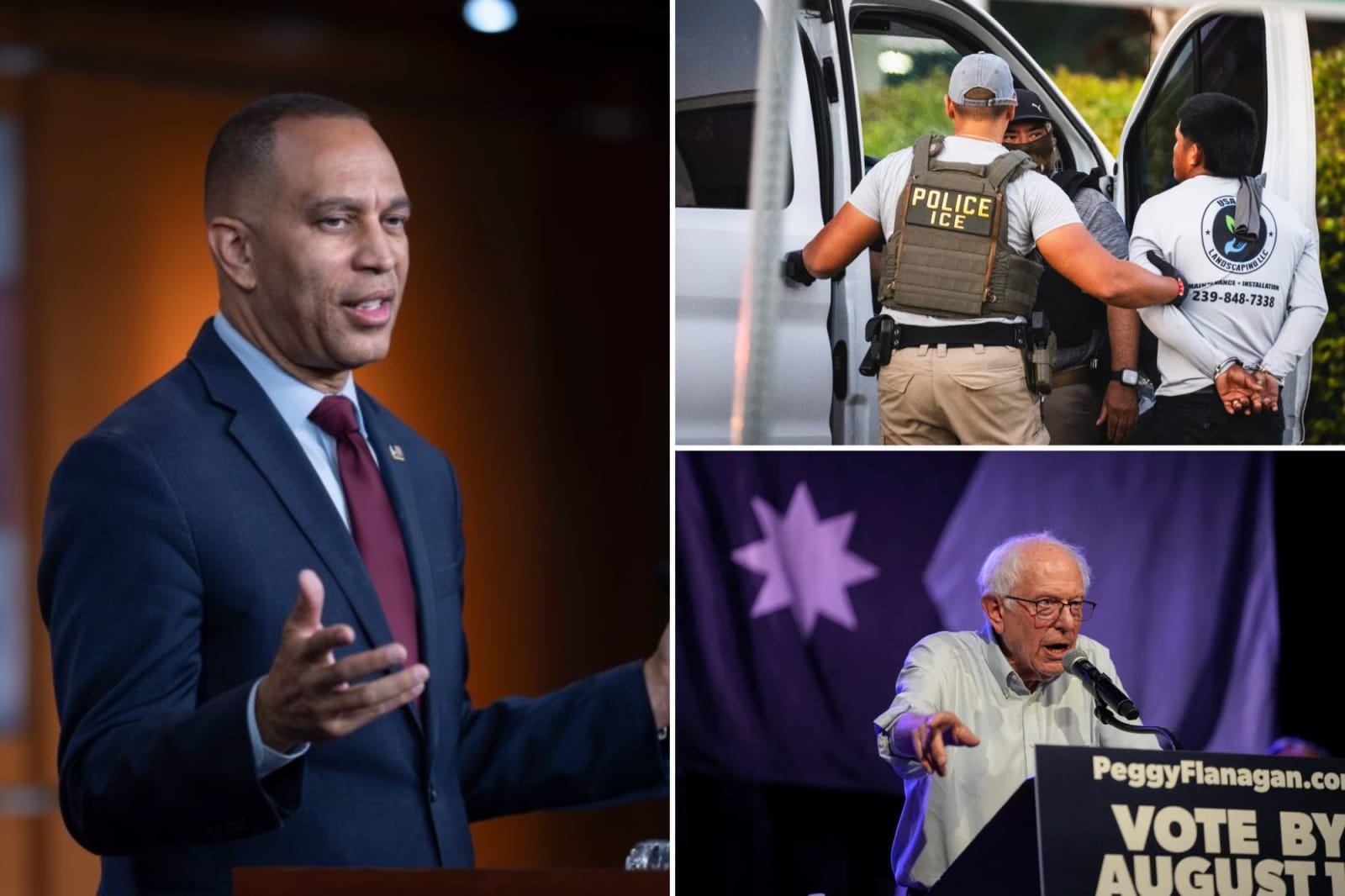 Jeffries Refuses to Rule Out Vote to Abolish ICE