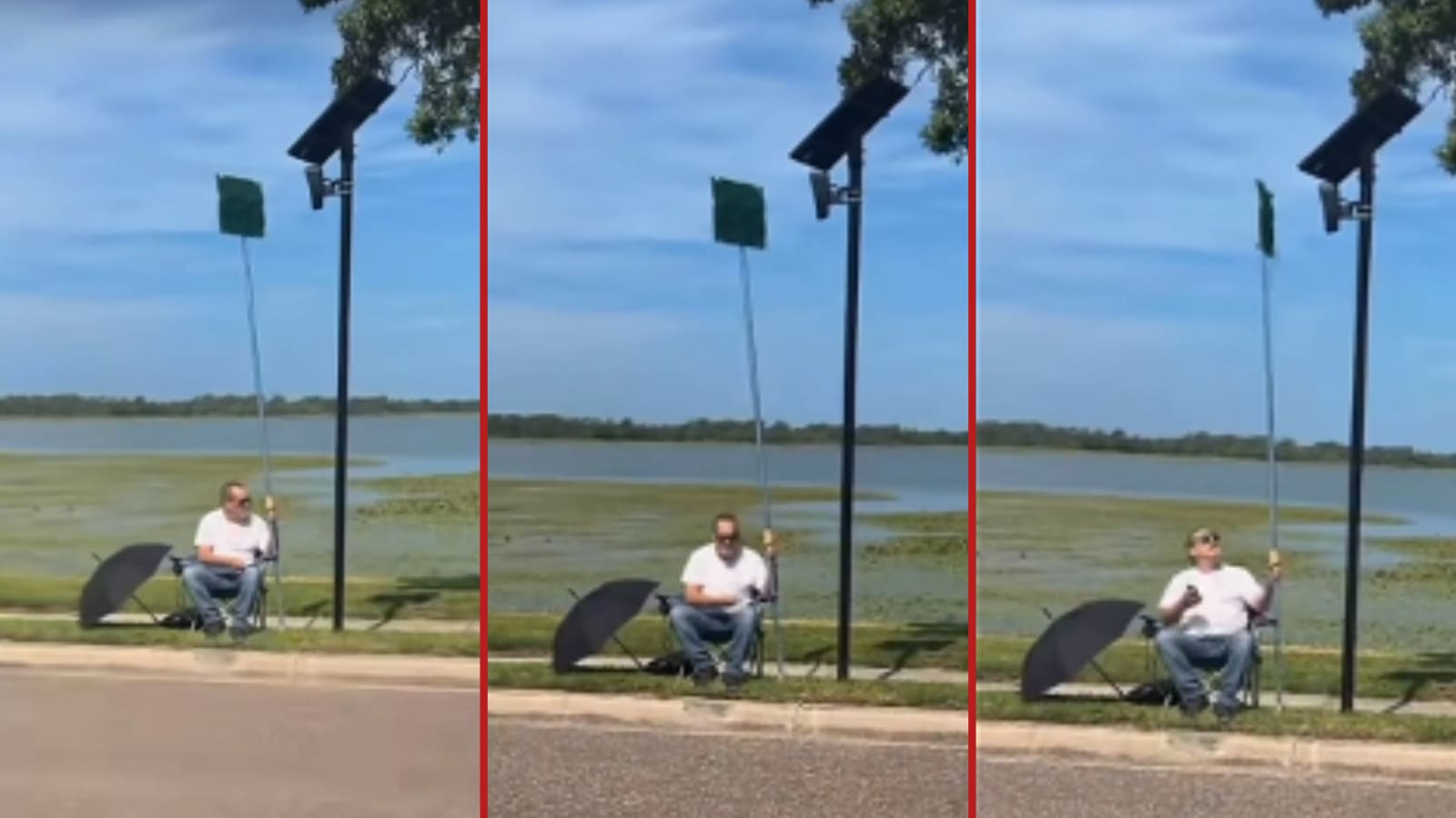 Florida Resident Uses Pool Skimmer to Block Automated License Plate Camera in One-Man Privacy Demonstration