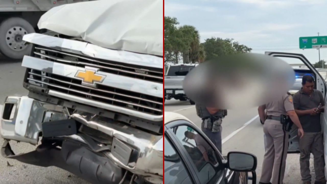 Vehicle Crashing into Police Pull-Over of Suspected Illegal Immigrants on Turnpike
