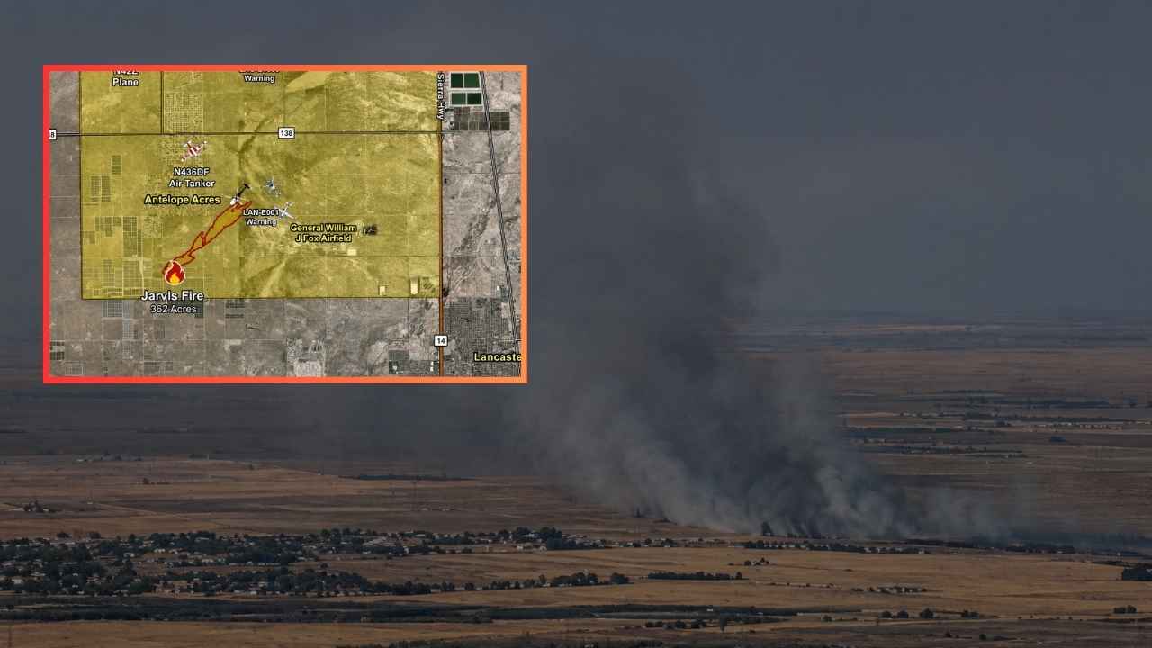 Firefighters Stop 362-Acre Jarvis Brush Fire Near Lancaster