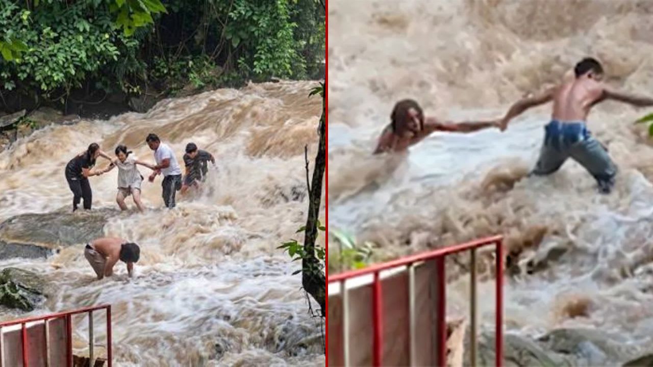 Tourists Swept Away by Flash Flood While Taking Selfies at Mae Sa Waterfall in Thailand