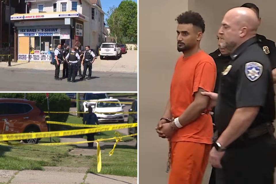 A father killed a store clerk, then went home to his family.