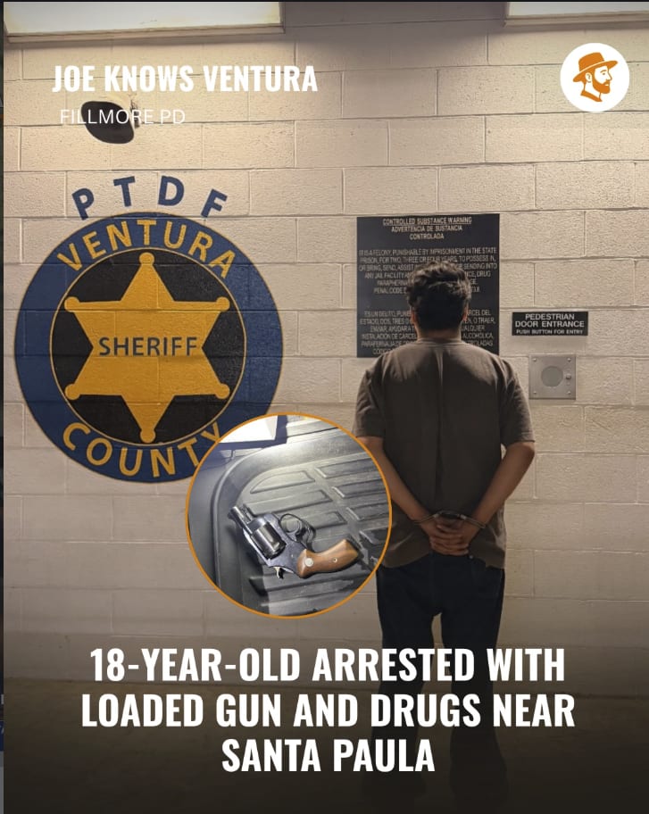 santa paula gang associate arrested with loaded gun and meth on aguacate