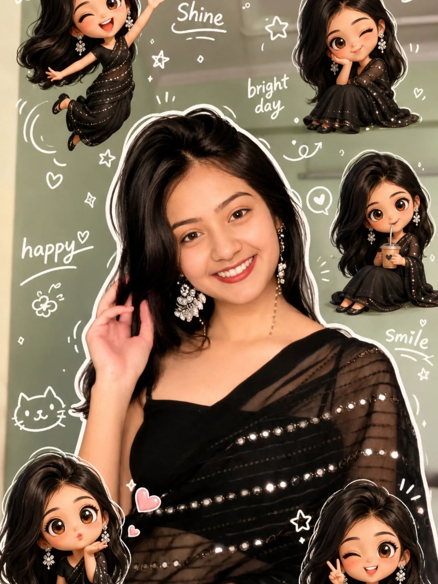 Chibi Mini Clone Korean Aesthetic, AI image made with Nano Banana Pro