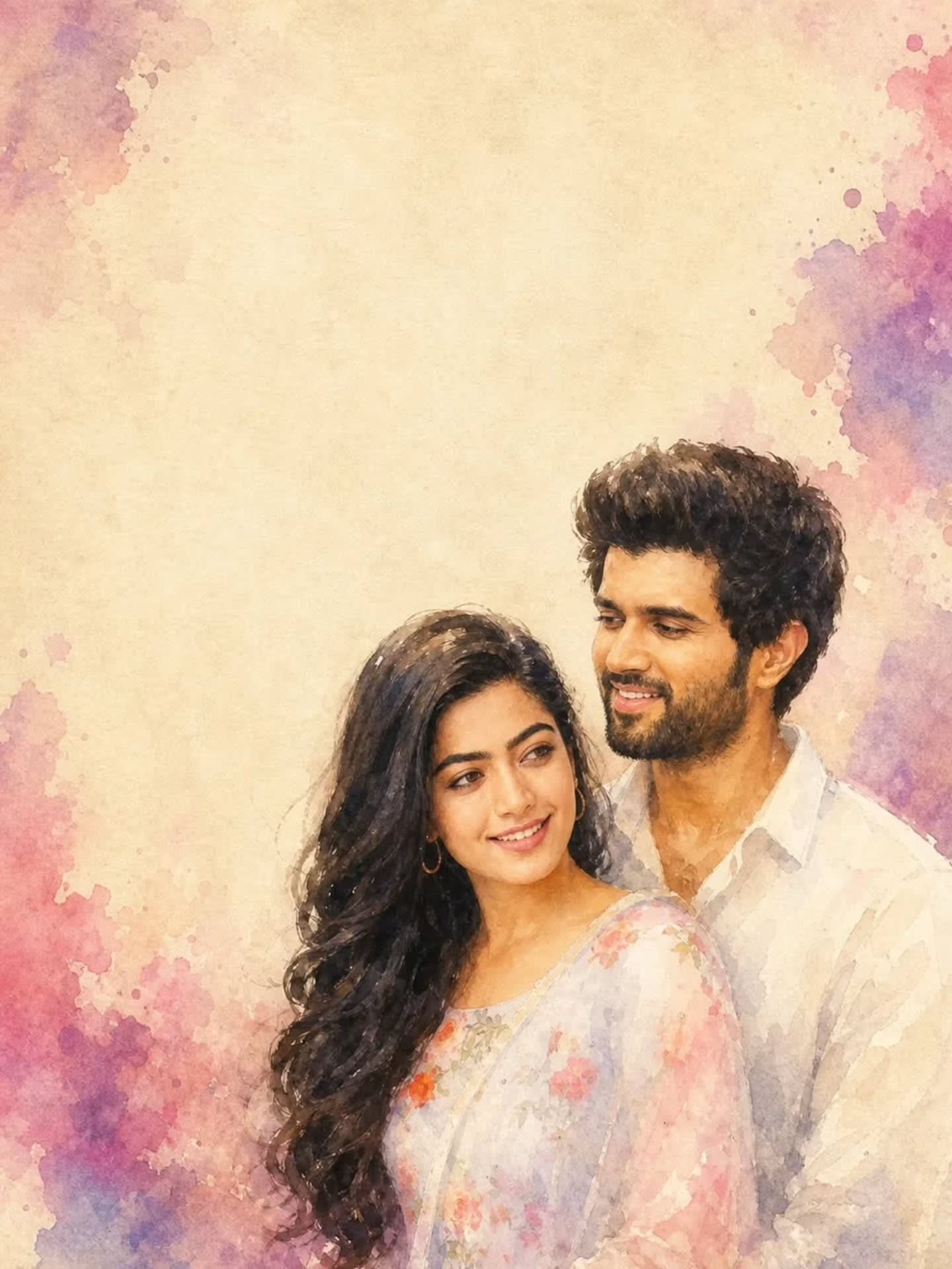 Romantic Watercolor Couple (Dreamy Impressionist Aesthetic) – couple, AI image made with Nano Banana Pro