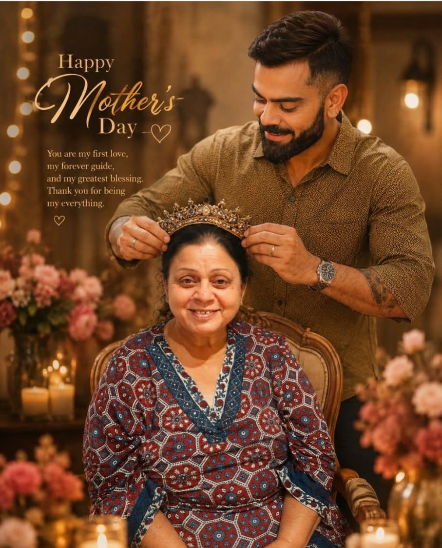 Viral Mother’s Day Crown Portrait, AI image made with ChatGPT