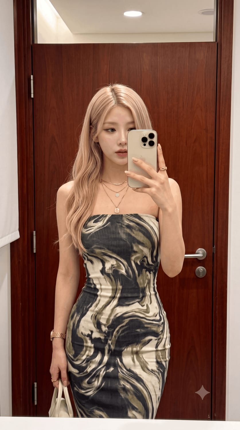 Raw Iphone Mirror Selfie OOTD Portrait, AI image made with Nano Banana Pro
