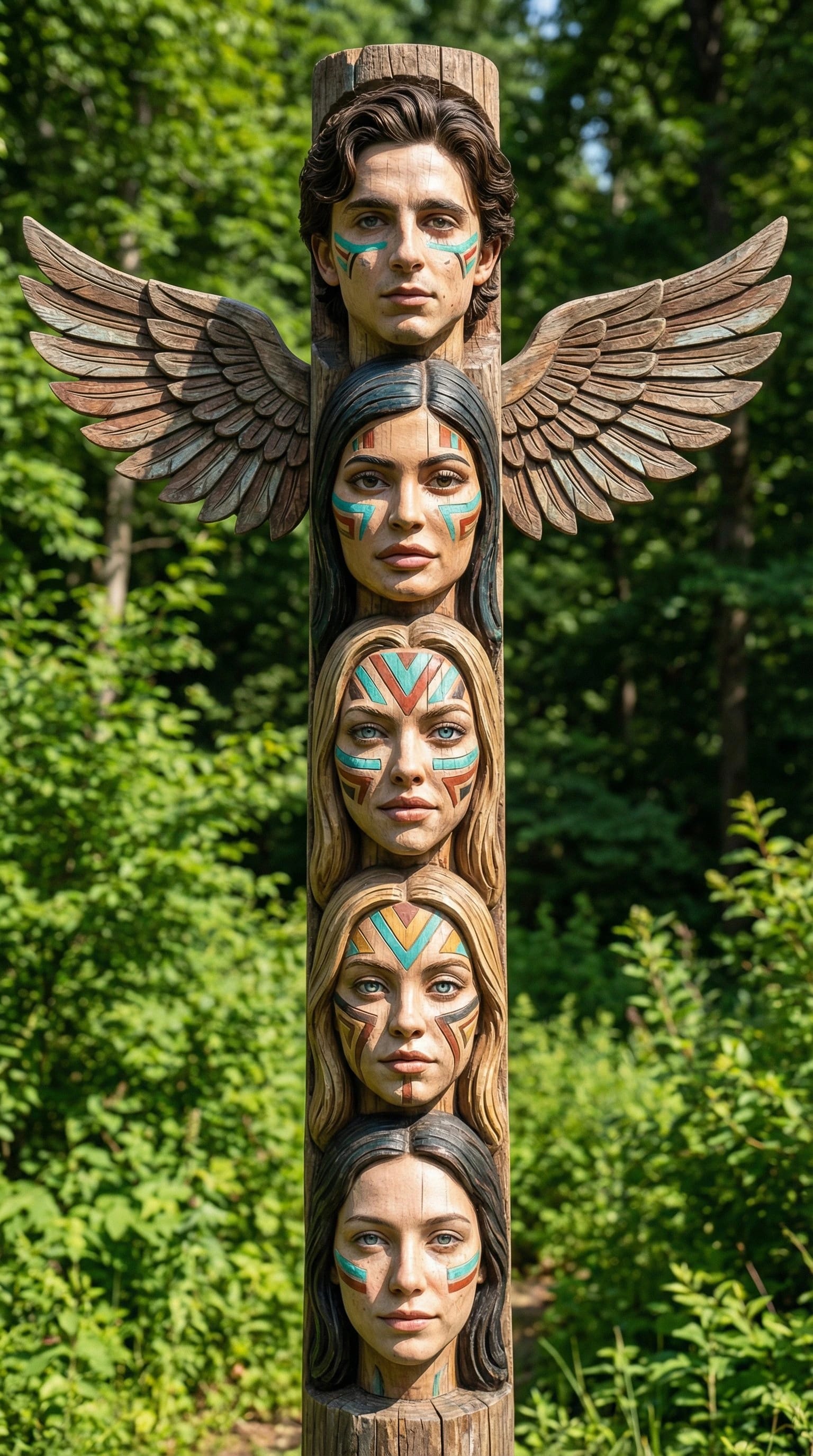 Totem Builder – man, AI image made with Nano Banana Pro