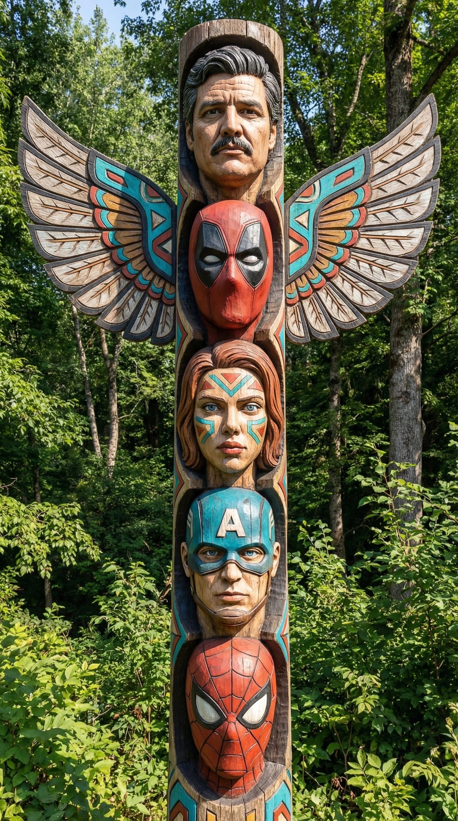 Totem Builder – man, AI image made with Nano Banana Pro