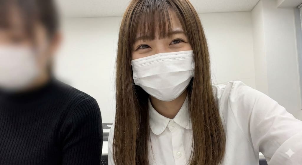 Young Japanese Woman Candid Selfie with Surgical Mask – woman in a sweater, AI image made with Nano Banana Pro