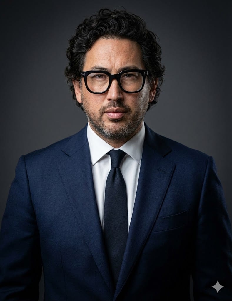 Silicon Valley Corporate Business Headshot – in a photo studio, AI image made with Nano Banana Pro