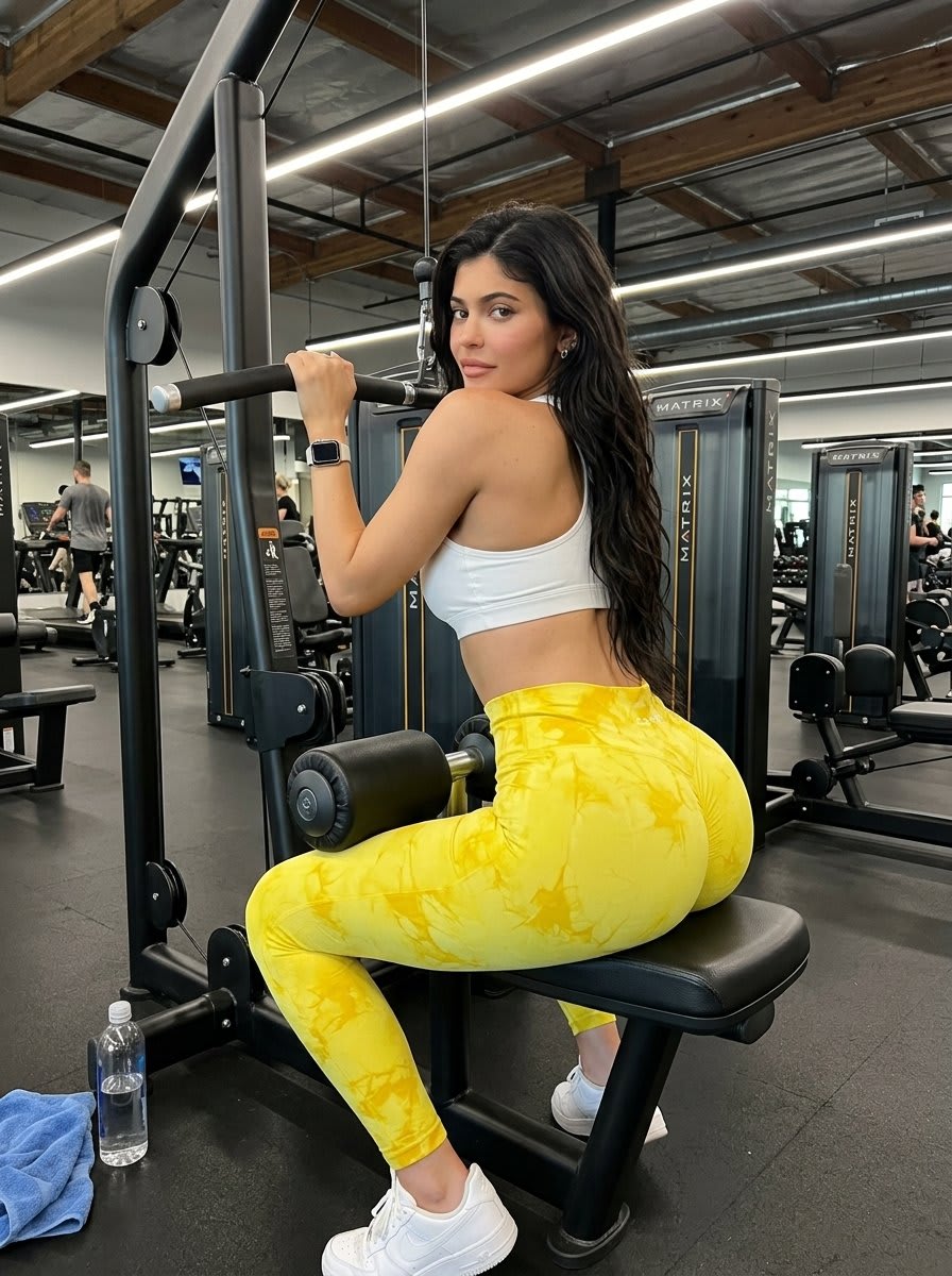 Fitness Portrait in Commercial Gym – in a gym, AI image made with Nano Banana 2