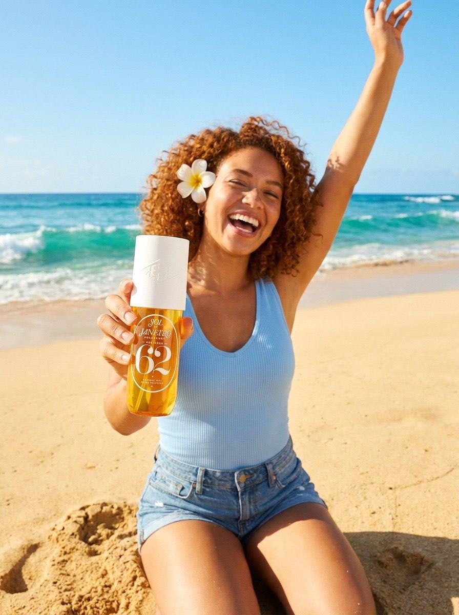 Beachfront Lifestyle Product Photography – woman in denim in a beach, AI image made with Nano Banana Pro