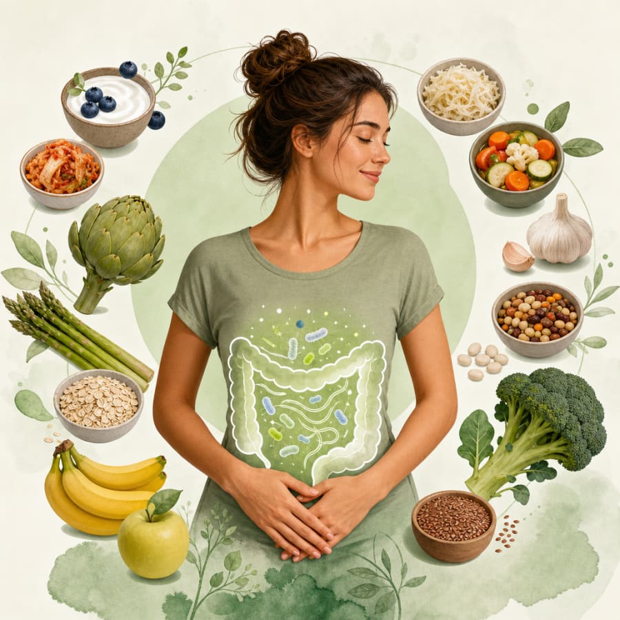 Mejora tu microbiota intestinal con estos alimentos clave